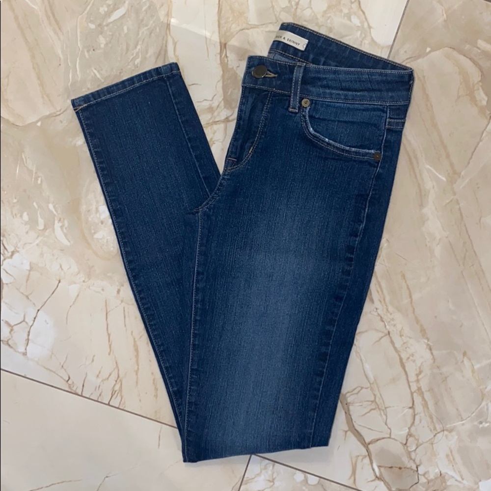 Rich & Skinny Mid Rise Skinny Jeans Sz 25